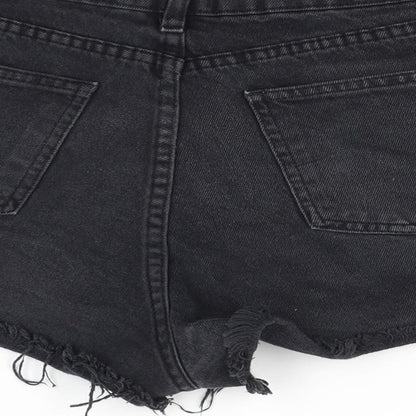 Pieta Womens Black   Cut-Off Shorts Size 10