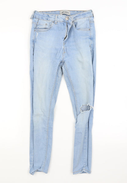 New Look Womens Blue  Denim Skinny Jeans Size 10 L27 in