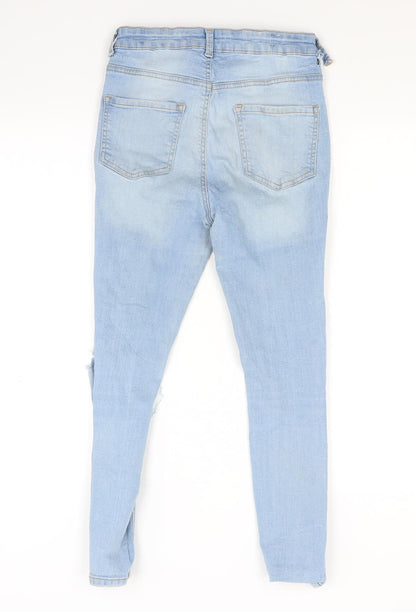 New Look Womens Blue  Denim Skinny Jeans Size 10 L27 in