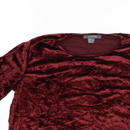 Primark Womens Red   Basic T-Shirt Size 12