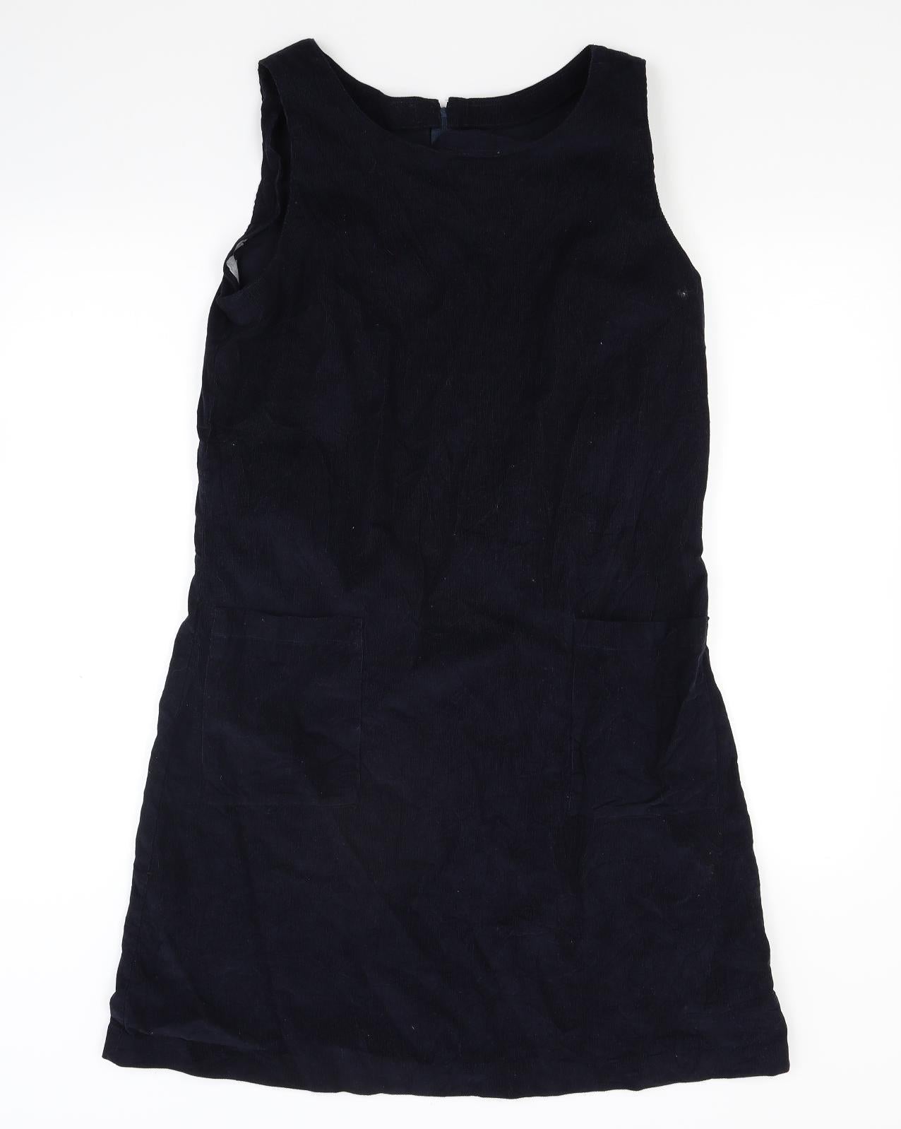 Preworn Womens Blue  Corduroy A-Line  Size M