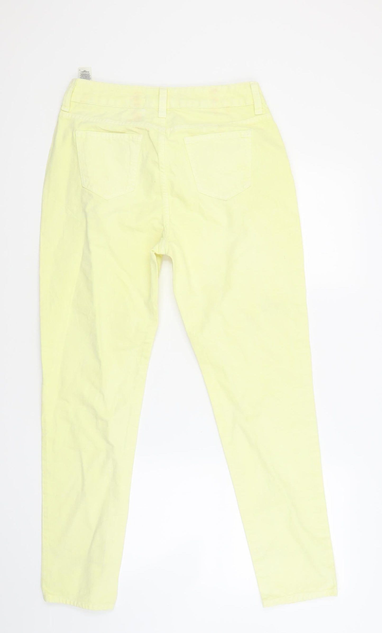 Womens UK Size 10 Marks and Spencer Regular Fit Skinny Yellow Jeans