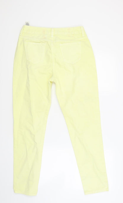 Womens UK Size 10 Marks and Spencer Regular Fit Skinny Yellow Jeans