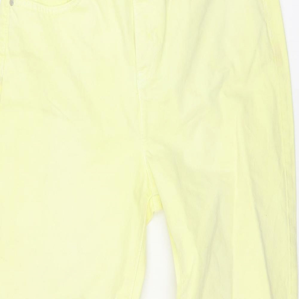 Womens UK Size 10 Marks and Spencer Regular Fit Skinny Yellow Jeans