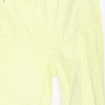 Womens UK Size 10 Marks and Spencer Regular Fit Skinny Yellow Jeans