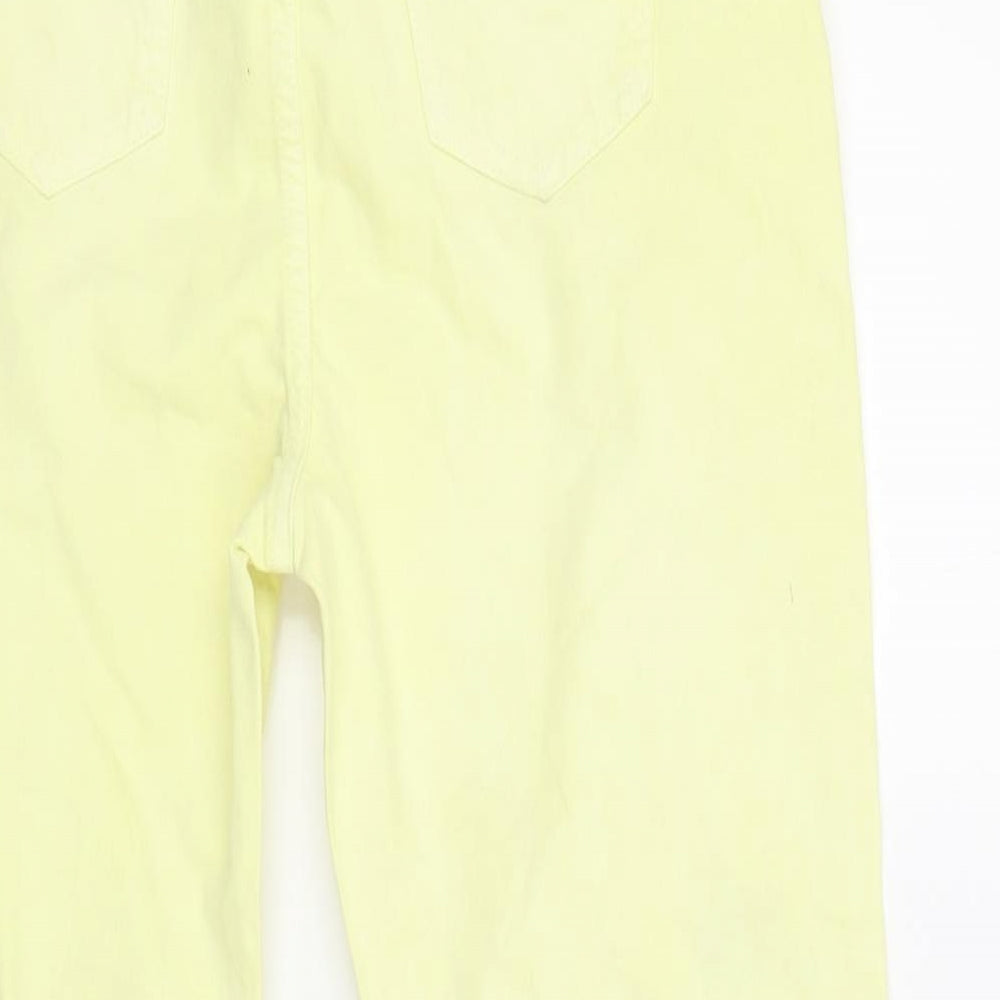 Womens UK Size 10 Marks and Spencer Regular Fit Skinny Yellow Jeans