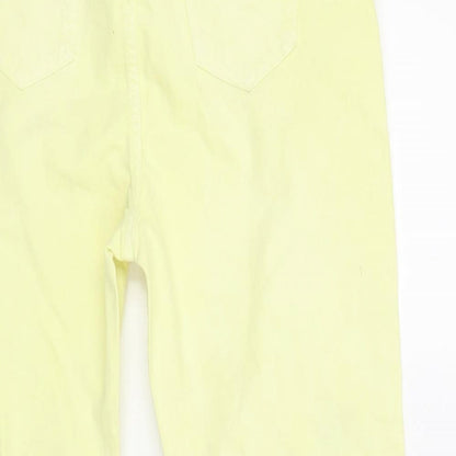 Womens UK Size 10 Marks and Spencer Regular Fit Skinny Yellow Jeans