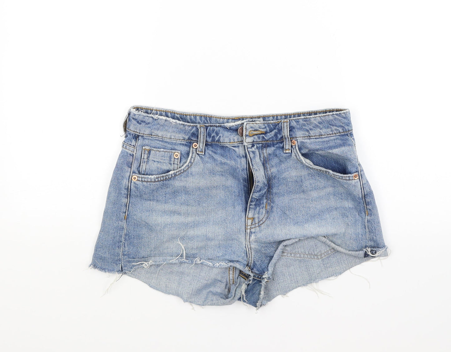 Womens UK Size 10 Divided Regular Fit Cut-Off Shorts