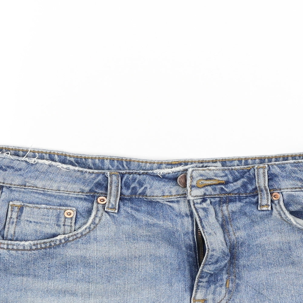 Womens UK Size 10 Divided Regular Fit Cut-Off Shorts