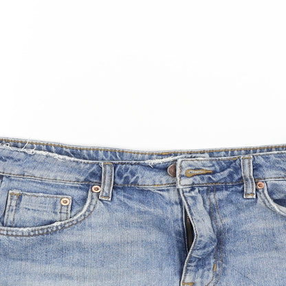 Womens UK Size 10 Divided Regular Fit Cut-Off Shorts