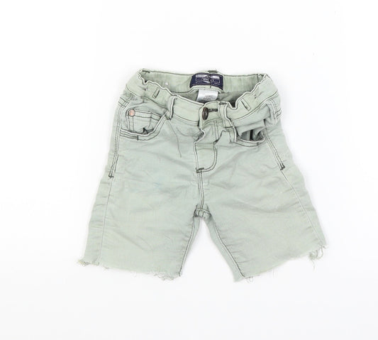 Next Boys Green  Denim Chino Shorts Size 2-3 Years