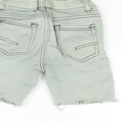 NEXT Boys Green  Denim Chino Shorts Size 2-3 Years