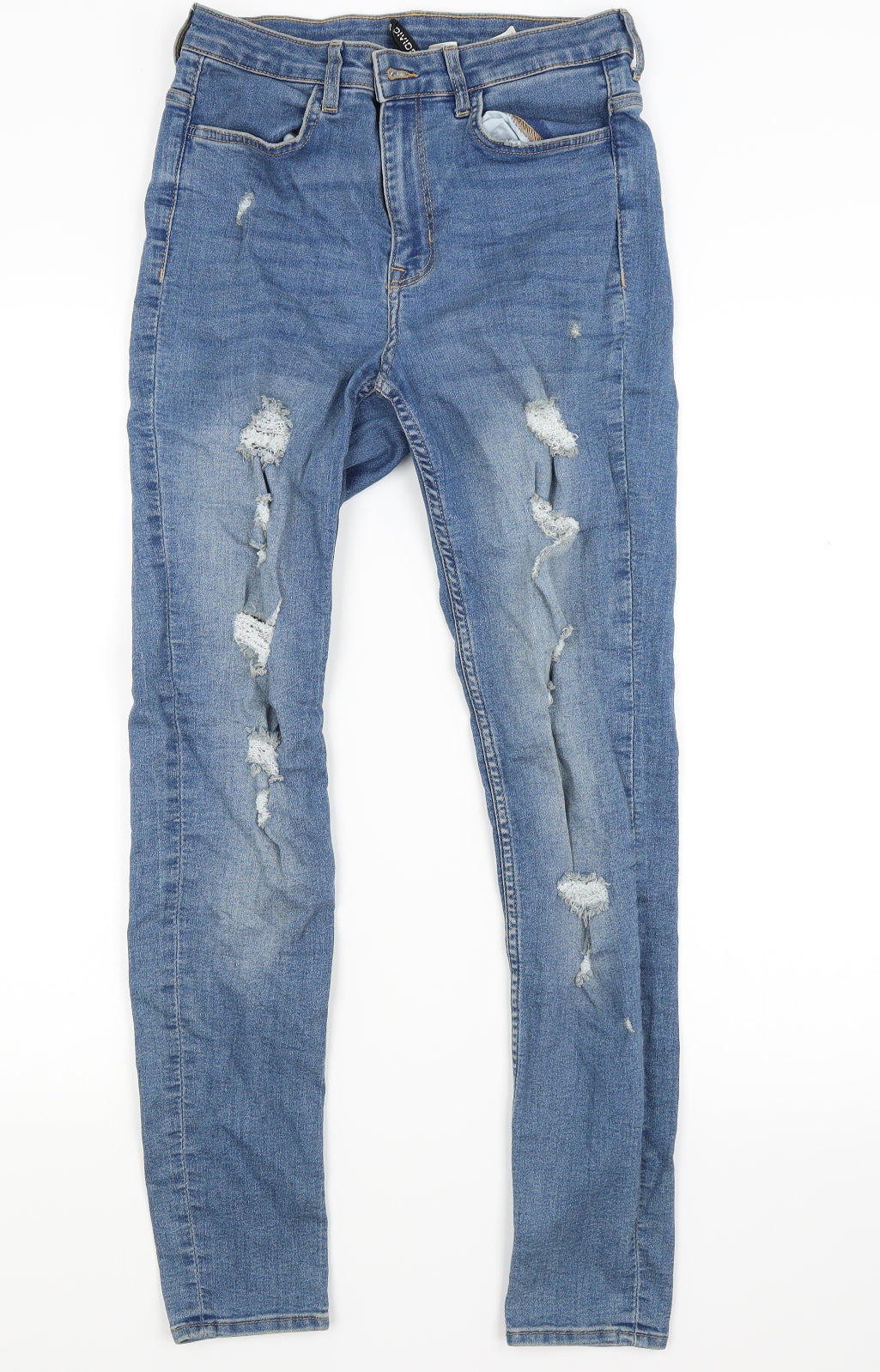 Womens UK Size 10 Divided Regular Fit Skinny Blue Jeans