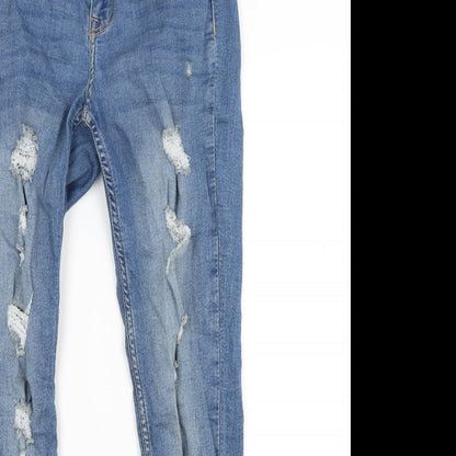 Womens UK Size 10 Divided Regular Fit Skinny Blue Jeans