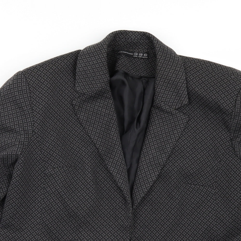 Primark Womens Grey Geometric  Jacket  Size 14