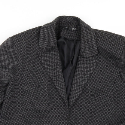 Primark Womens Grey Geometric  Jacket  Size 14