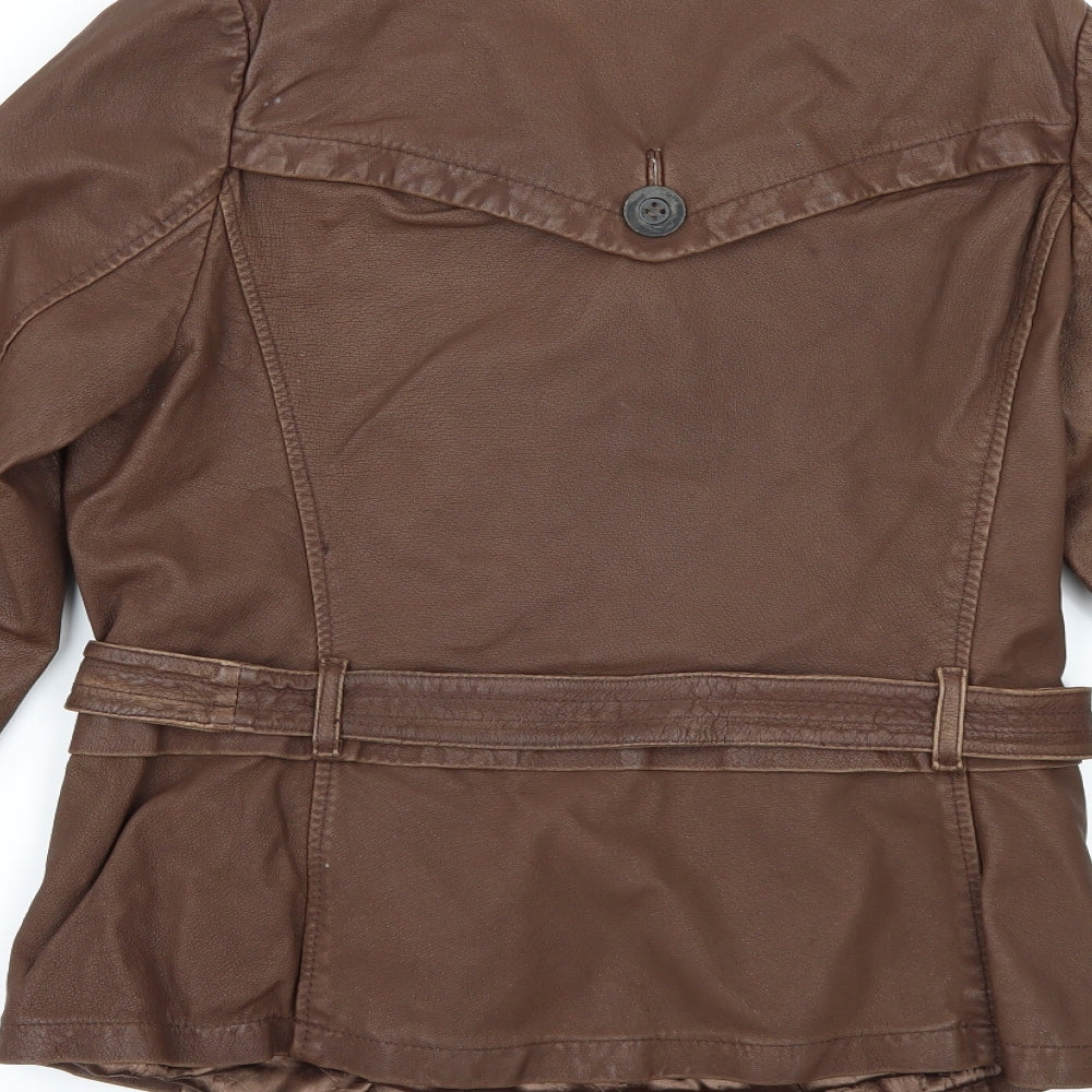 Primark Womens Brown   Jacket  Size 10  - DISTRESSED