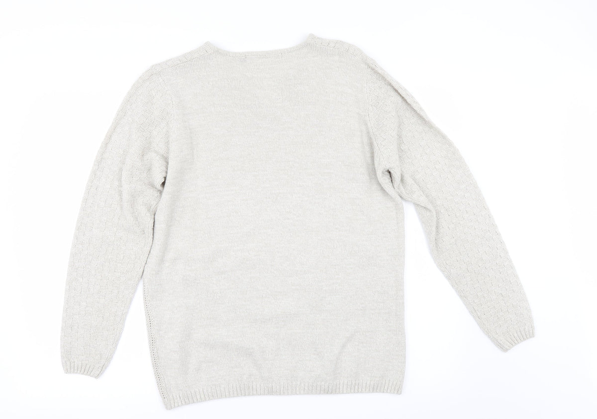 EWM Womens Beige   Pullover Jumper Size M