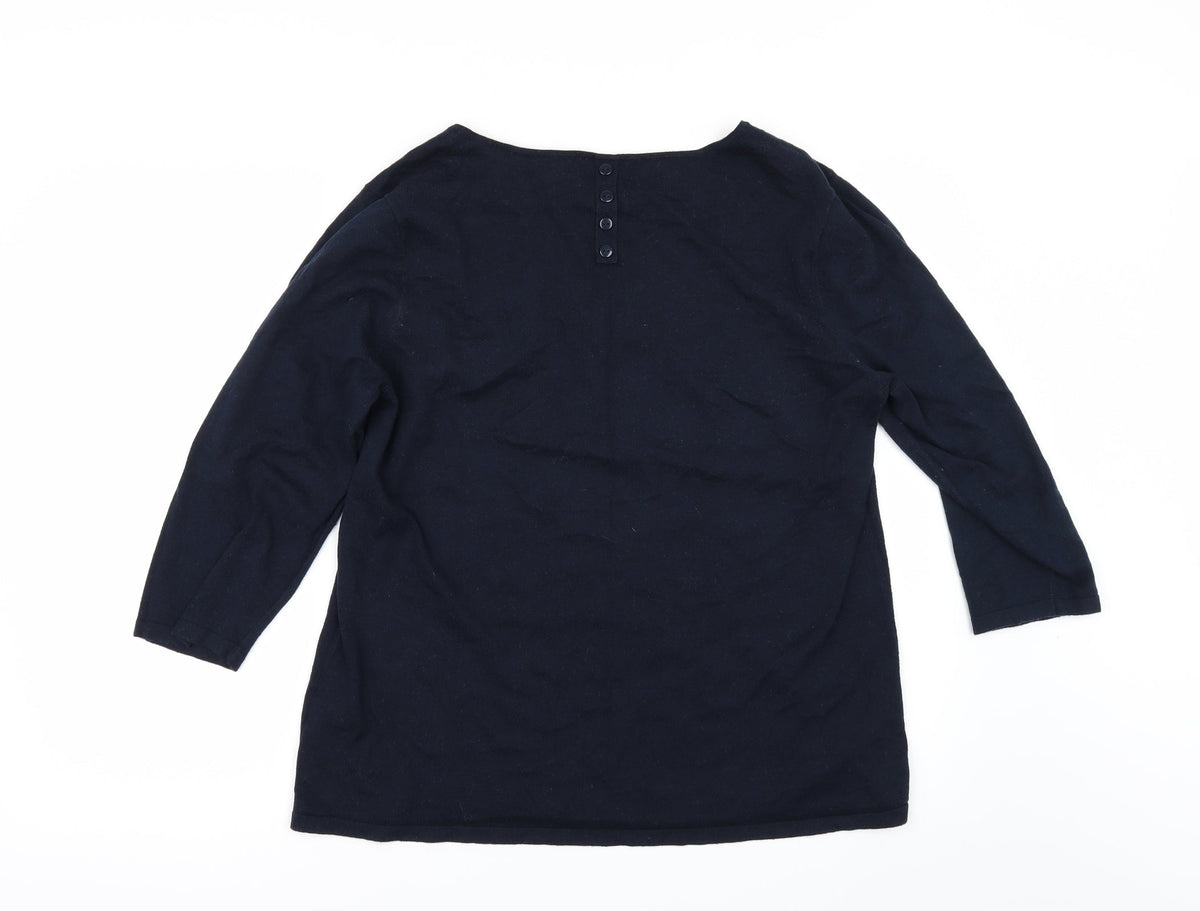Next Womens Blue   Pullover Jumper Size 18