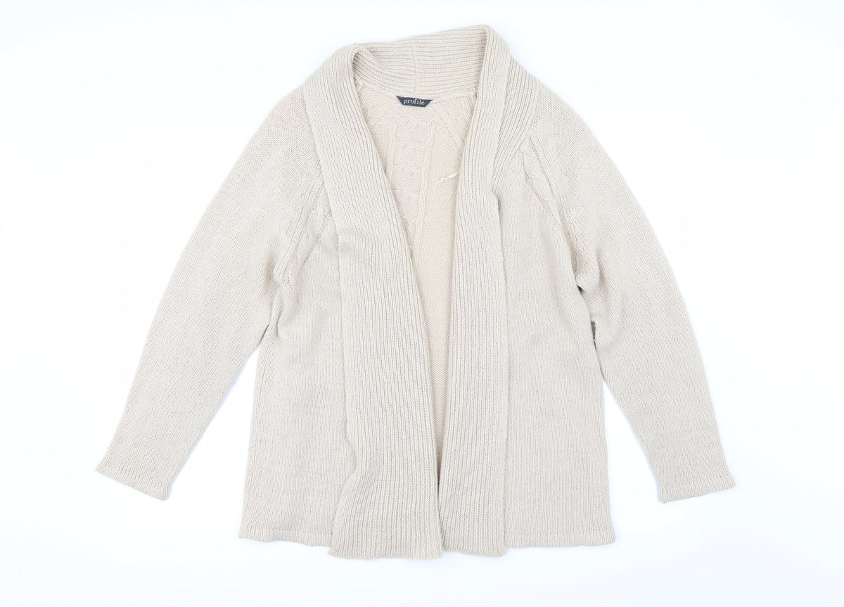 BHS Womens Beige   Cardigan Jumper Size 16