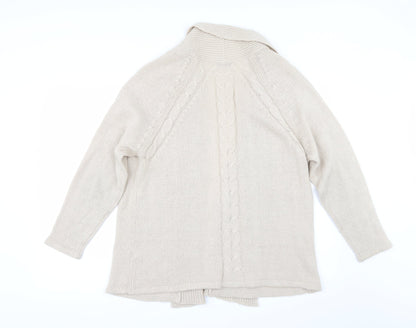 BHS Womens Beige   Cardigan Jumper Size 16