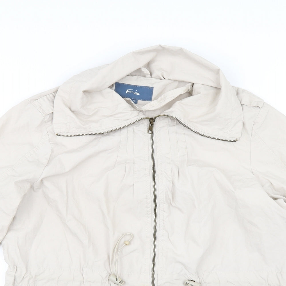E-vie Womens Beige   Jacket  Size 12