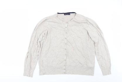 Marks and Spencer Womens Beige   Cape Jumper Size 20
