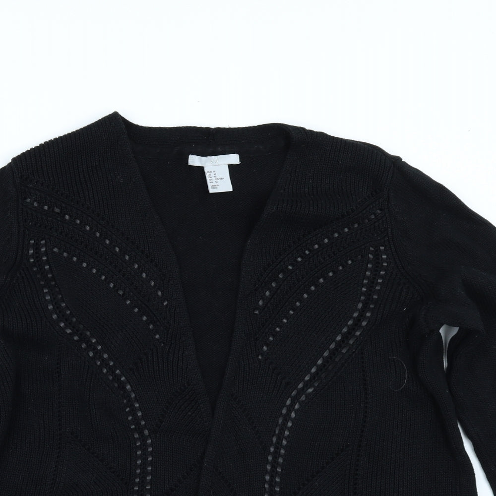 H&M Womens Black   Cardigan Jumper Size M