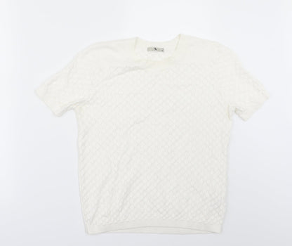 TU Womens White   Pullover Jumper Size 10
