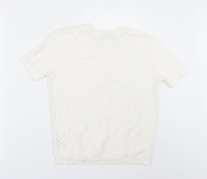 TU Womens White   Pullover Jumper Size 10