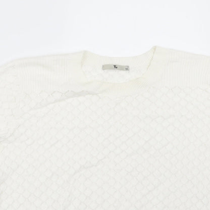 TU Womens White   Pullover Jumper Size 10