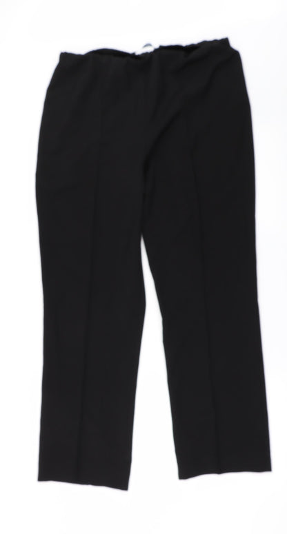 Womens UK Size 14 BM Regular Fit  Black Trousers
