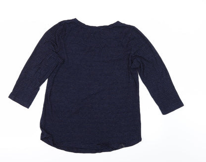 Womens UK Size 12 Preworn Blue Basic T-Shirt