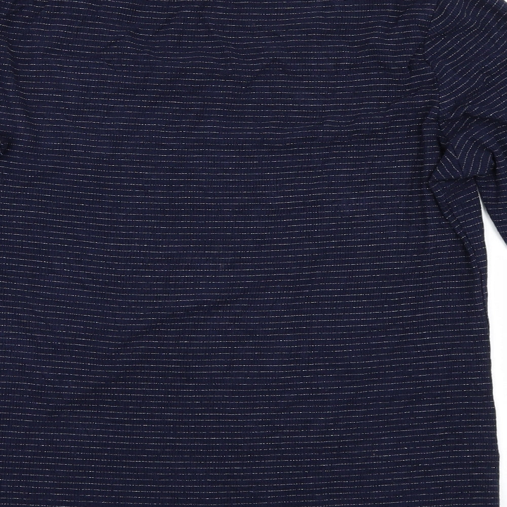Womens UK Size 12 Preworn Blue Basic T-Shirt