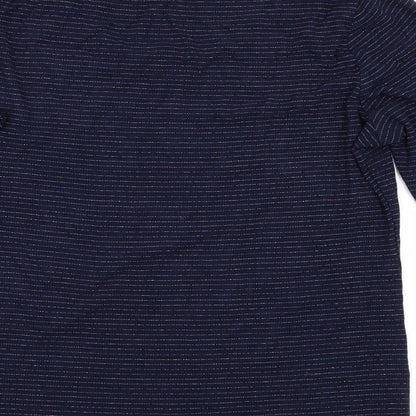 Womens UK Size 12 Preworn Blue Basic T-Shirt