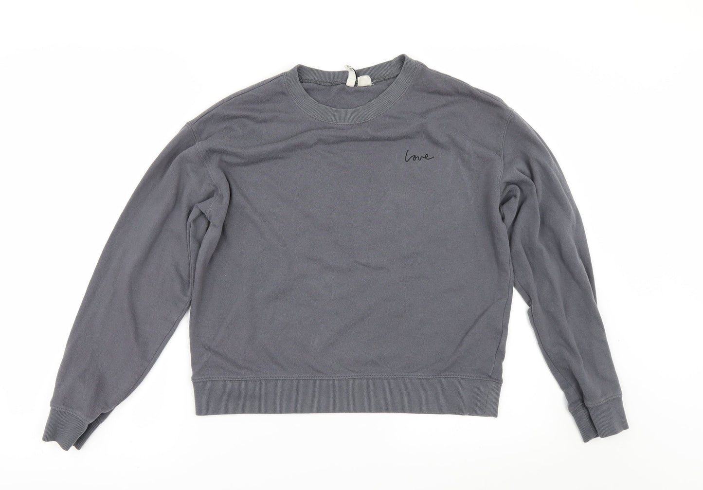 Womens UK Size M Divided by H&M Grey Pullover Sweatshirt