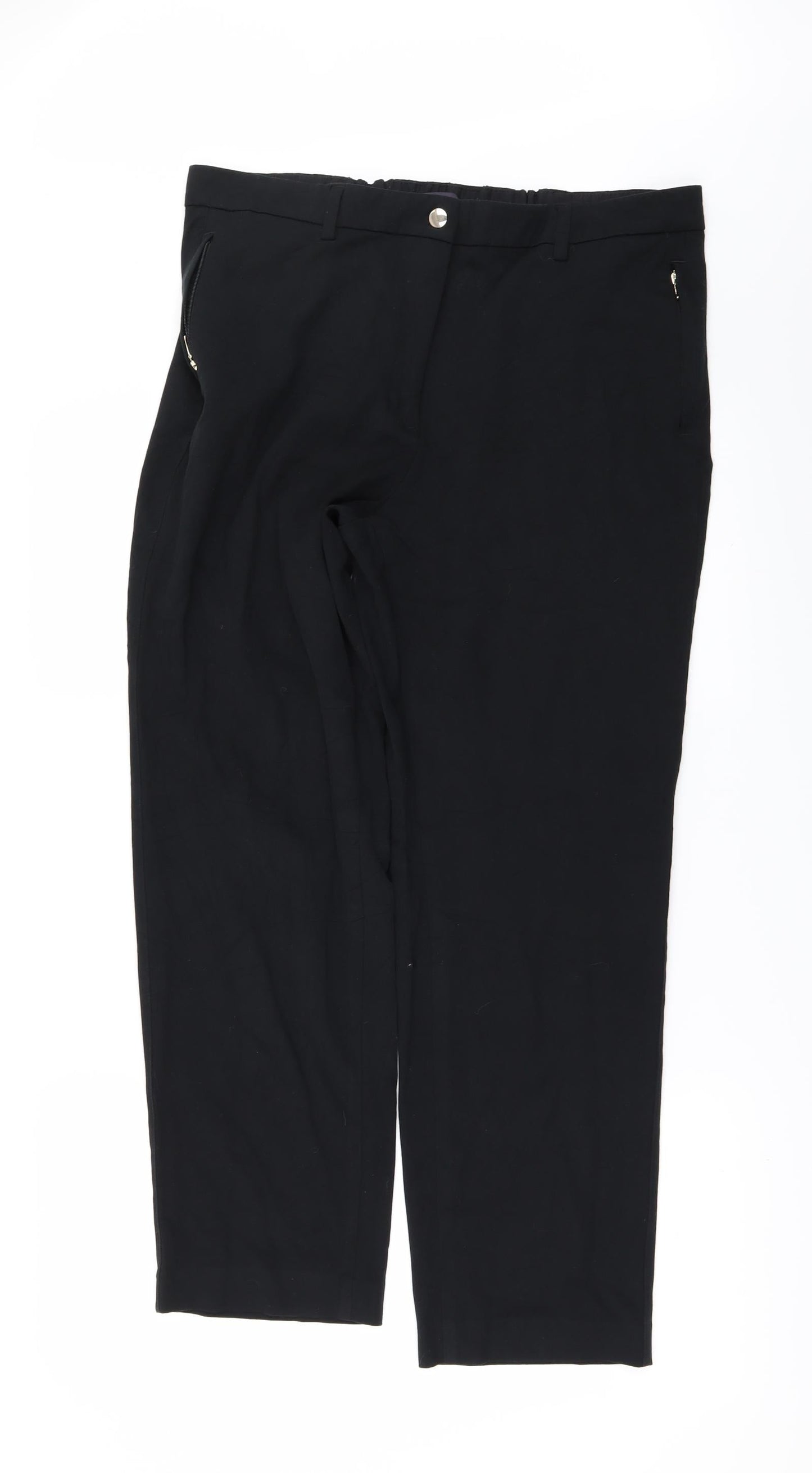 Marks and Spencer Mens Black   Trousers  Size 16 L29 in