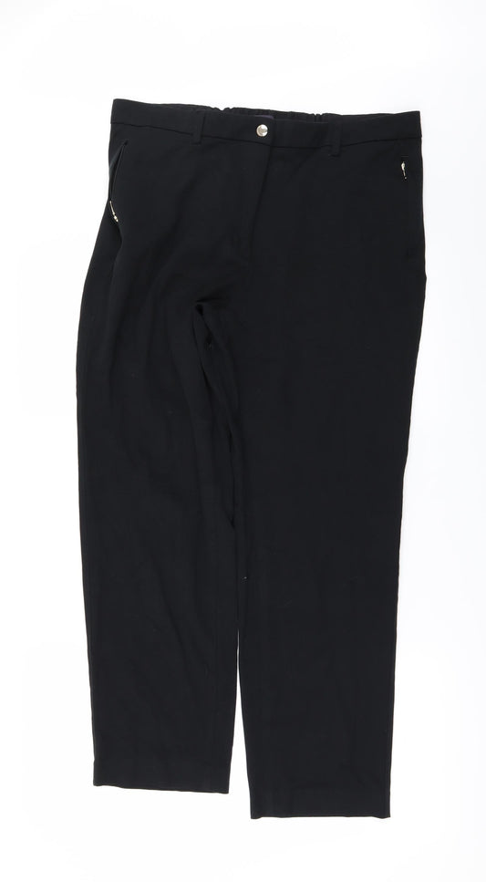 Marks and Spencer Mens Black   Trousers  Size 16 L29 in