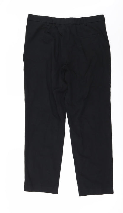 Marks and Spencer Mens Black   Trousers  Size 16 L29 in
