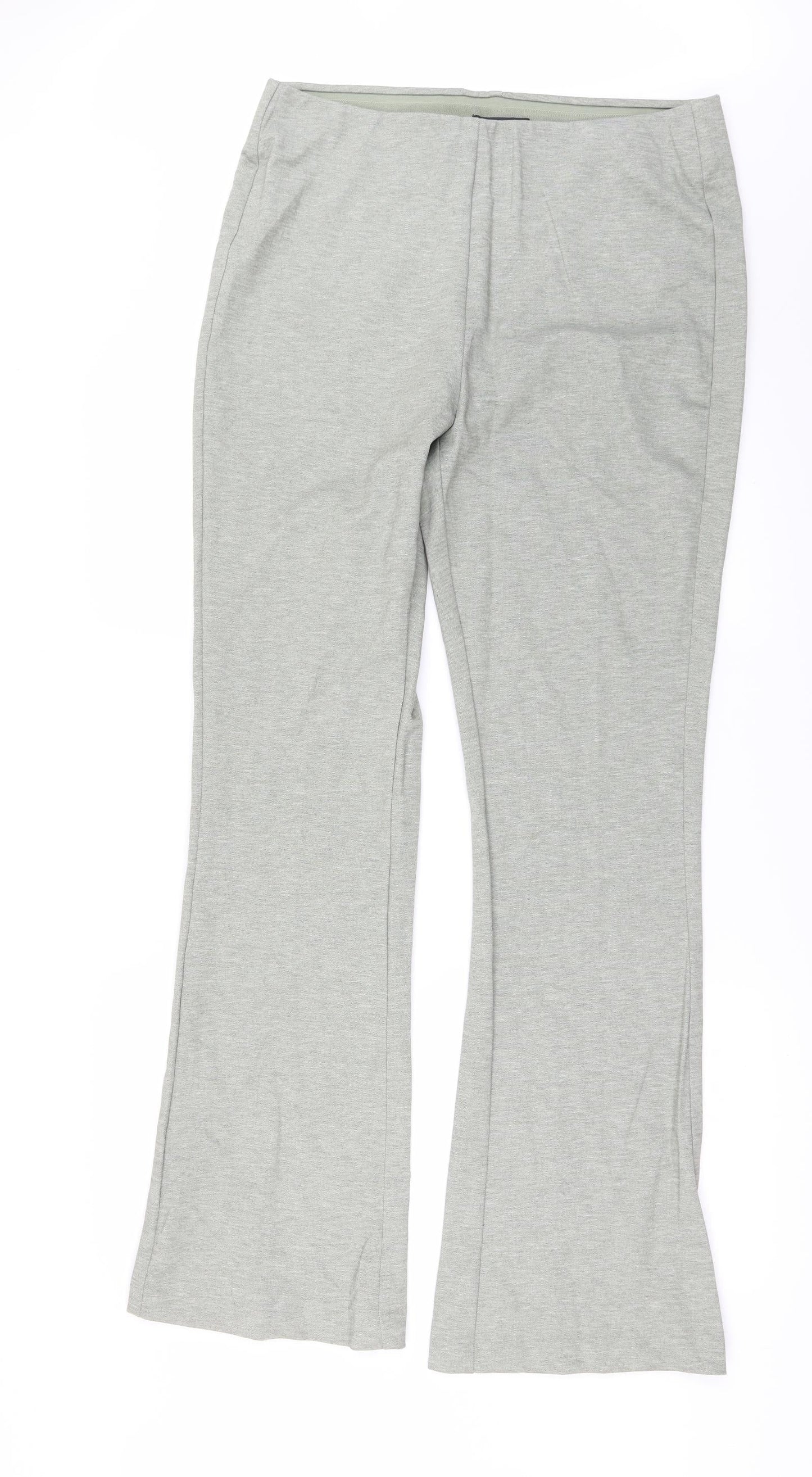 Womens UK Size 14 Marks and Spencer Regular Fit  Green Trousers