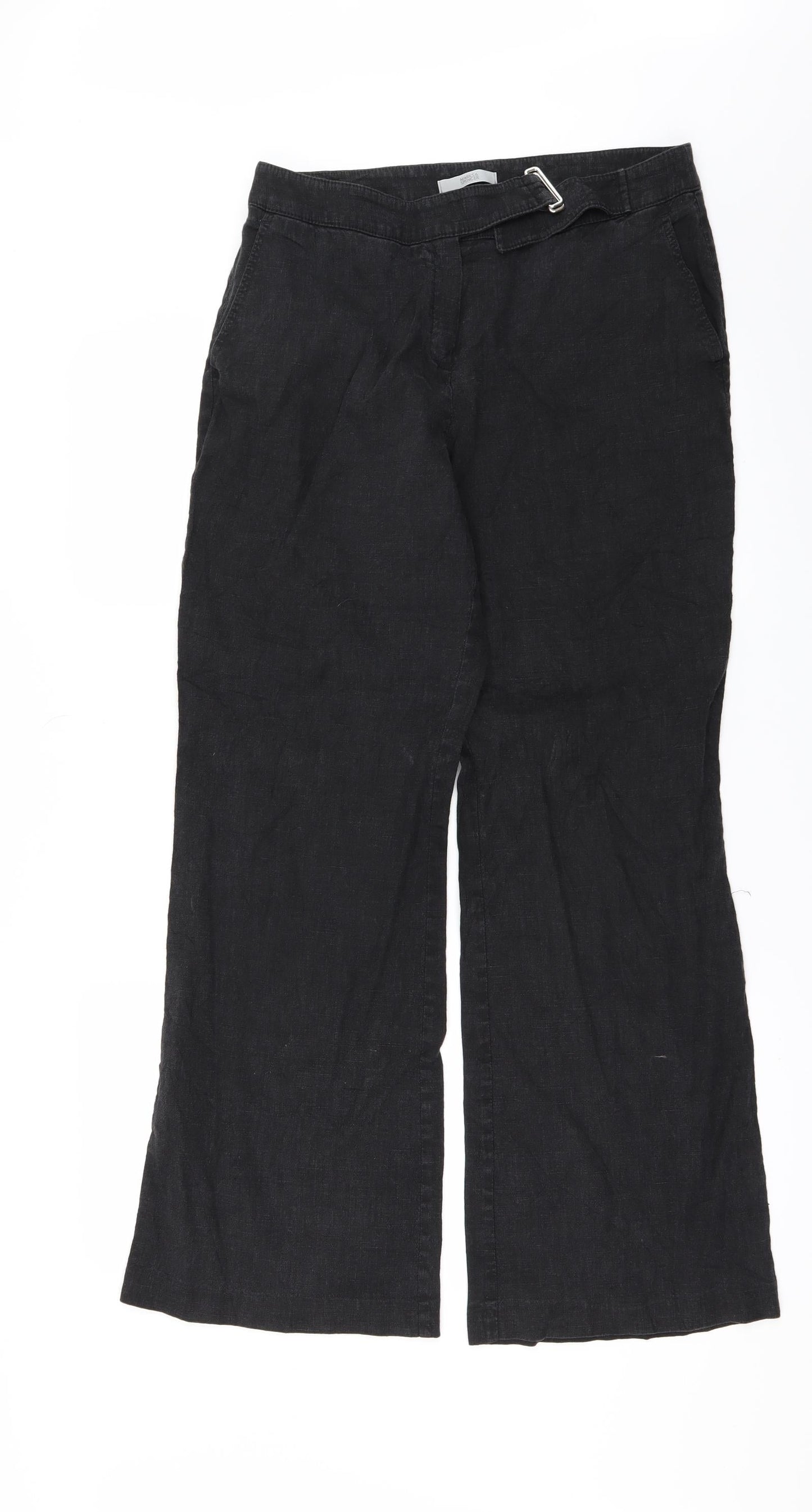 Womens UK Size 14 Marks and Spencer Regular Fit  Beige Trousers
