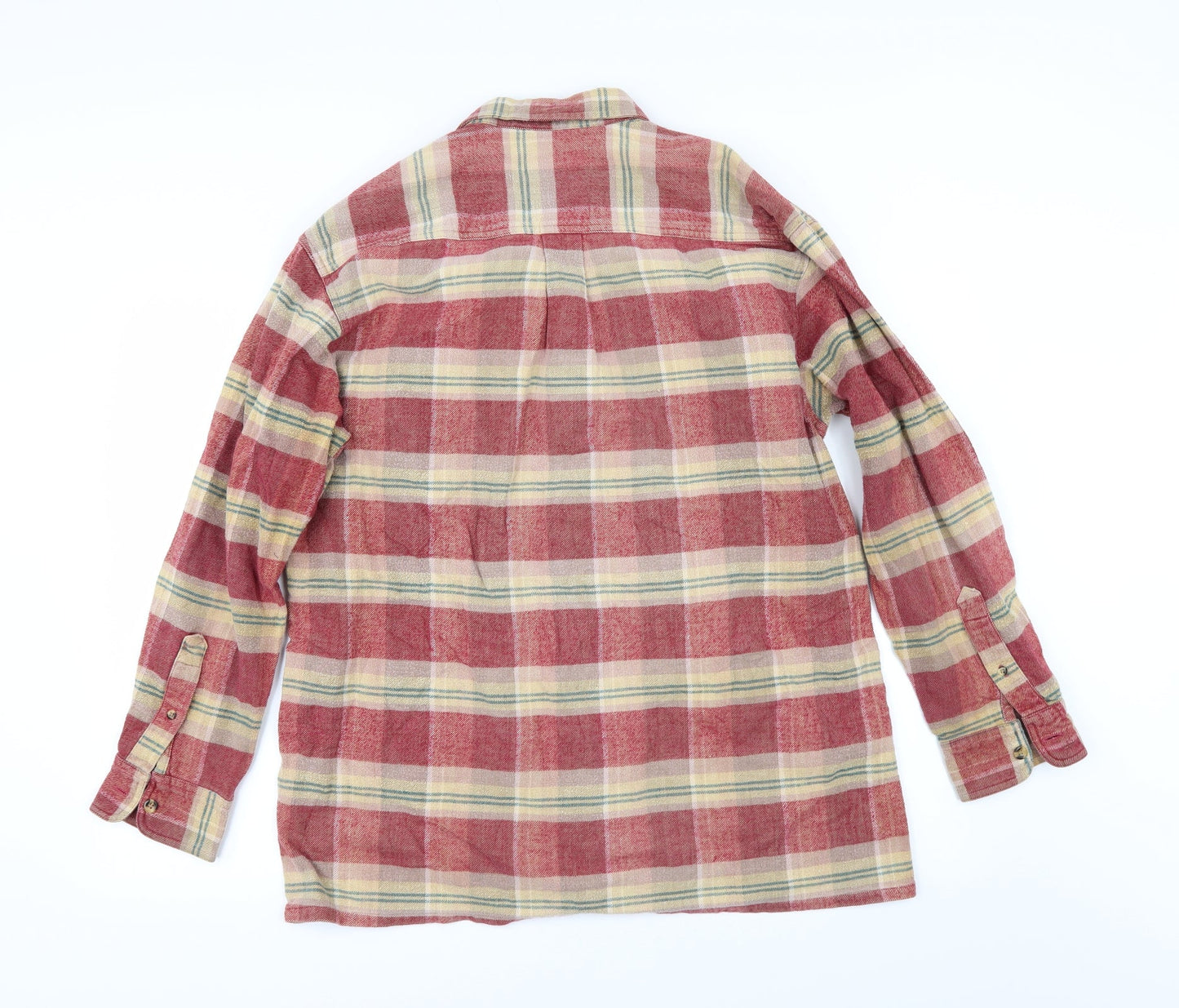 Mens UK Size L Foster's Red  Button-Up Long Sleeve Casual Shirt