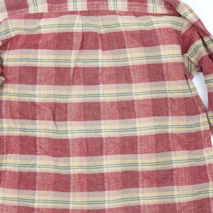 Mens UK Size L Foster's Red  Button-Up Long Sleeve Casual Shirt