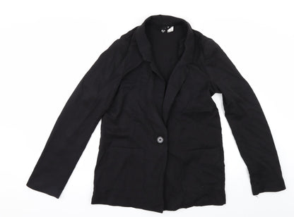 Womens UK Size 10 H&M Black Jacket