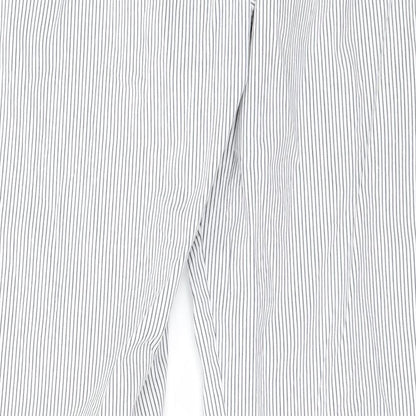 Womens UK Size 14 Marks and Spencer Regular Fit  White Trousers
