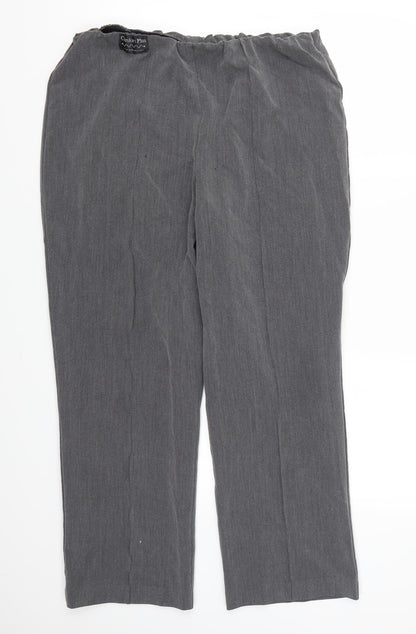 Womens UK Size 18 Classic Regular Fit  Grey Trousers