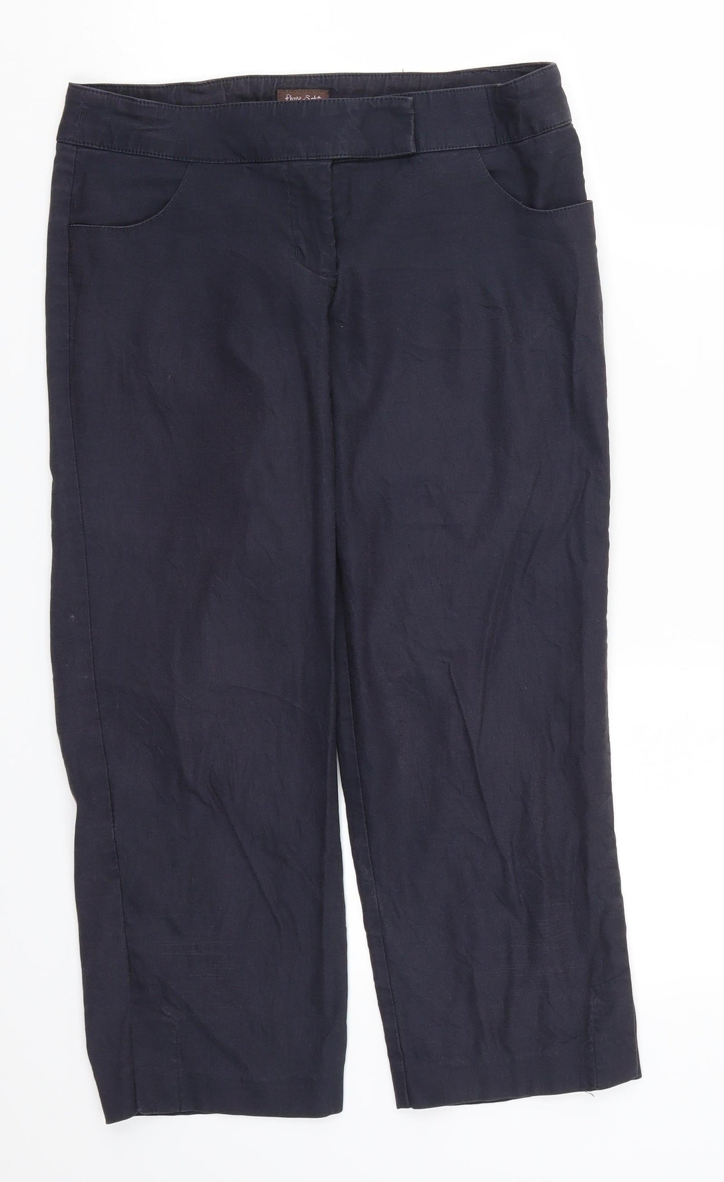 Phase Eight Womens Blue   Trousers  Size 10 L22 in