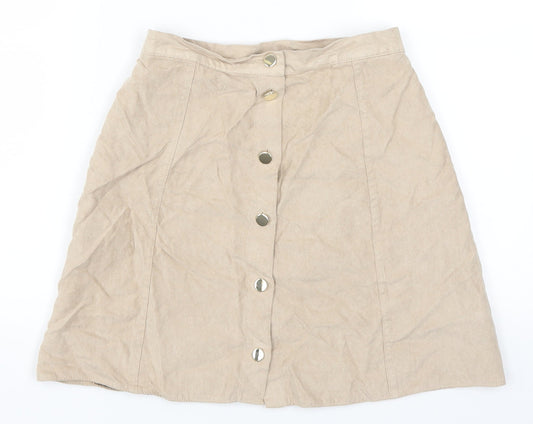 Atmosphere Womens Beige   A-Line Skirt Size 8