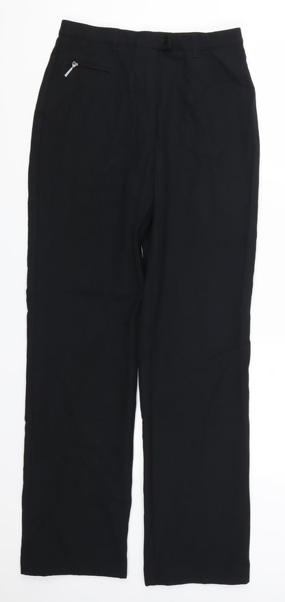 Womens UK Size 10 Marks and Spencer Regular Fit  Black Trousers