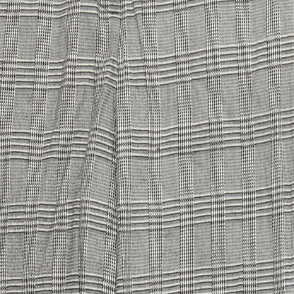 TU Womens Grey Houndstooth  Trousers  Size 14 L27 in
